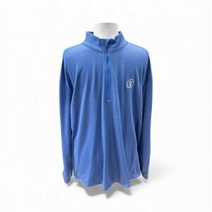 Callaway Weather Series 1/4 Zip Pullover Mens Medium XXL Blue Long Sleeve Golf
